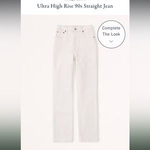 Abercrombie curve love 90s straight ultra high rise jean long